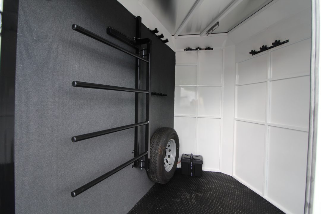 New 2027 Trails West Sierra II 2 Horse Trailer w/ Broom Closet for extra storage