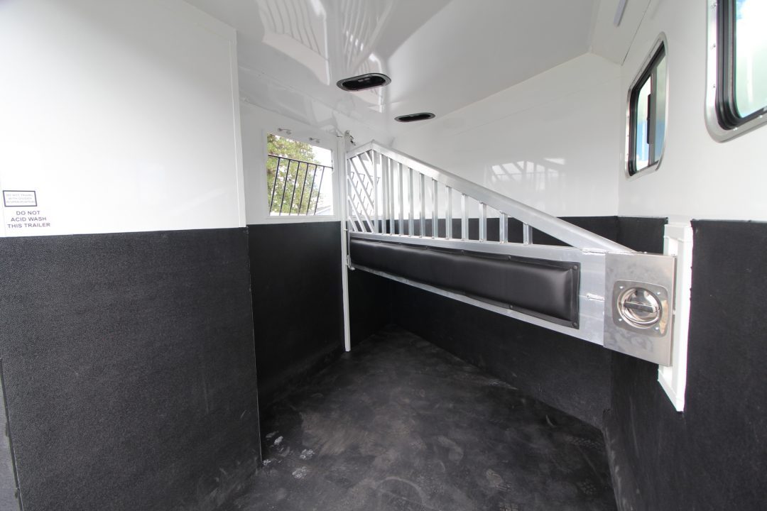 New 2027 Trails West Sierra II 2 Horse Trailer w/ Broom Closet for extra storage