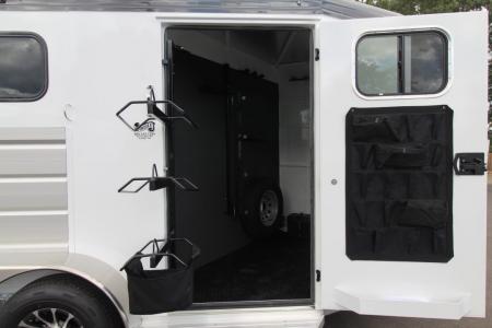 New 2027 Trails West Sierra II 2 Horse Trailer w/ Broom Closet for extra storage
