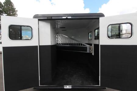 New 2027 Trails West Sierra II 2 Horse Trailer w/ Broom Closet for extra storage