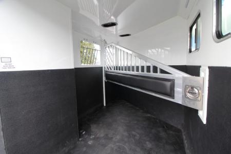 New 2027 Trails West Sierra II 2 Horse Trailer w/ Broom Closet for extra storage