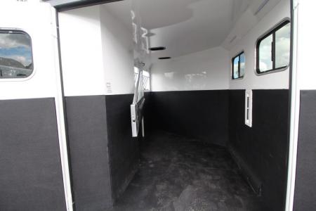 New 2027 Trails West Sierra II 2 Horse Trailer w/ Broom Closet for extra storage