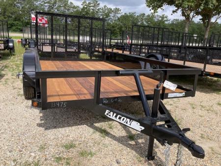 New 2026 Falcon Trailers 6.05x12 TA Std Dty Utility Trailer