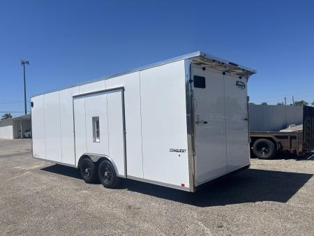 New 2026 Formula Trailers 24 FT CONQUEST ENCLOSED CAR HAULER WITH ESCAPE DOOR TORSION AXLES