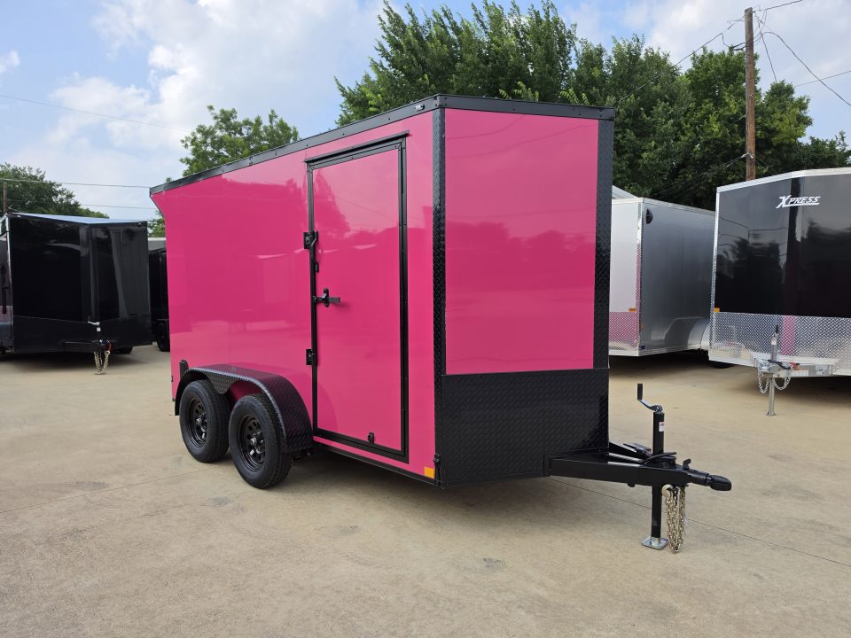 New 2026 New 6x12 TA Screwless Enclosed Trailer | Blackout | Spoiler Package | .08 Polycor | Dexter Axles | 1159