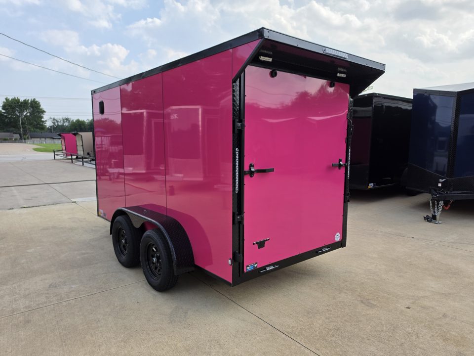 New 2026 New 6x12 TA Screwless Enclosed Trailer | Blackout | Spoiler Package | .08 Polycor | Dexter Axles | 1159