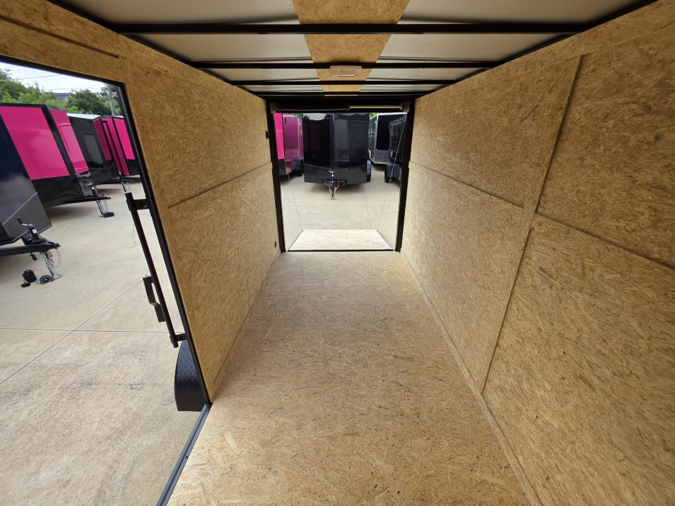 New 2026 New 6x12 TA Screwless Enclosed Trailer | Blackout | Spoiler Package | .08 Polycor | Dexter Axles | 1159