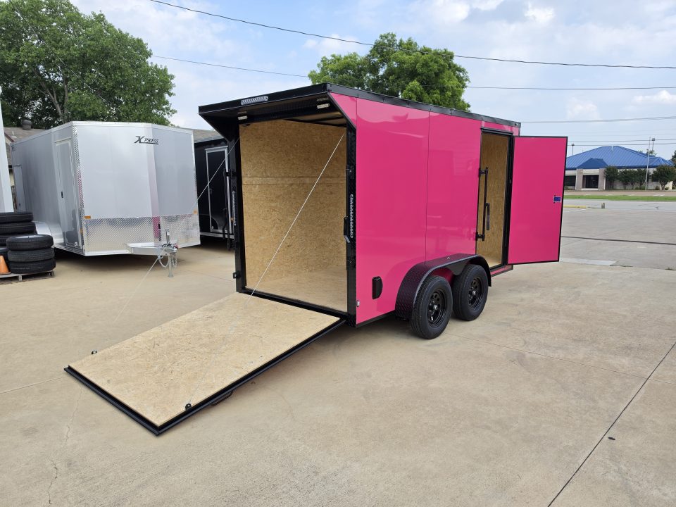 New 2026 New 6x12 TA Screwless Enclosed Trailer | Blackout | Spoiler Package | .08 Polycor | Dexter Axles | 1159