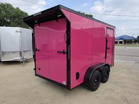 New 2026 New 6x12 TA Screwless Enclosed Trailer | Blackout | Spoiler Package | .08 Polycor | Dexter Axles | 1159
