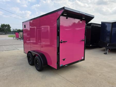 New 2026 New 6x12 TA Screwless Enclosed Trailer | Blackout | Spoiler Package | .08 Polycor | Dexter Axles | 1159