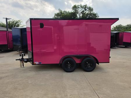 New 2026 New 6x12 TA Screwless Enclosed Trailer | Blackout | Spoiler Package | .08 Polycor | Dexter Axles | 1159