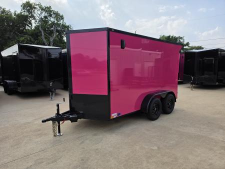 New 2026 New 6x12 TA Screwless Enclosed Trailer | Blackout | Spoiler Package | .08 Polycor | Dexter Axles | 1159