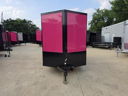 New 2026 New 6x12 TA Screwless Enclosed Trailer | Blackout | Spoiler Package | .08 Polycor | Dexter Axles | 1159