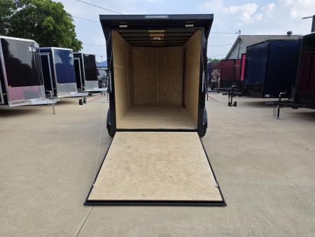 New 2026 New 6x12 TA Screwless Enclosed Trailer | Blackout | Spoiler Package | .08 Polycor | Dexter Axles | 1159