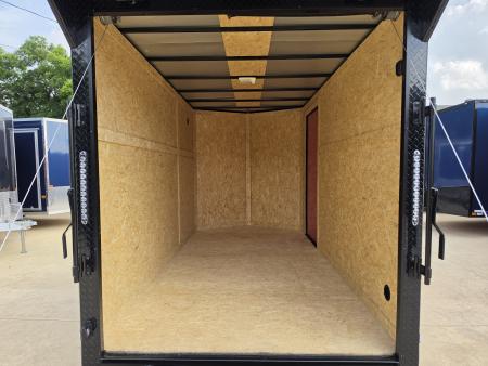 New 2026 New 6x12 TA Screwless Enclosed Trailer | Blackout | Spoiler Package | .08 Polycor | Dexter Axles | 1159