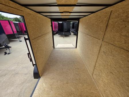 New 2026 New 6x12 TA Screwless Enclosed Trailer | Blackout | Spoiler Package | .08 Polycor | Dexter Axles | 1159
