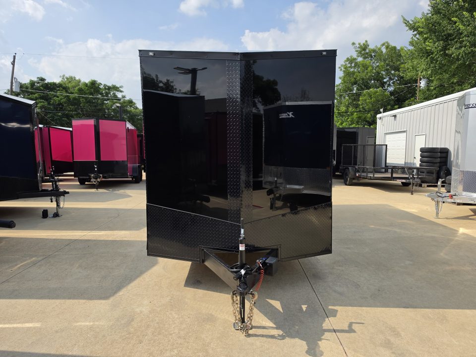 New 7x16 TA3 Screwless Enclosed Trailer | Blackout | Spoiler Package | 10K | 7' Interior | .08 Polycor | Dexter Axles | 1161