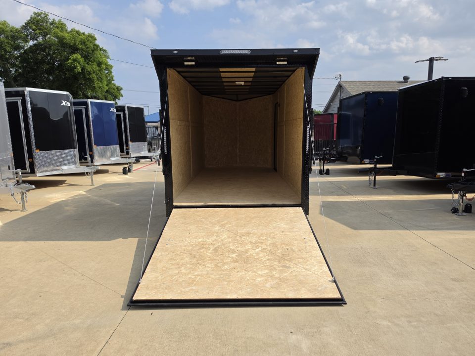 New 7x16 TA3 Screwless Enclosed Trailer | Blackout | Spoiler Package | 10K | 7' Interior | .08 Polycor | Dexter Axles | 1161