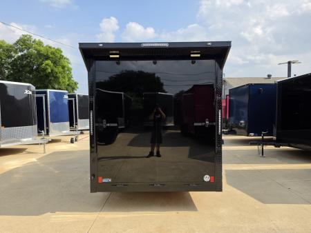 New 7x16 TA3 Screwless Enclosed Trailer | Blackout | Spoiler Package | 10K | 7' Interior | .08 Polycor | Dexter Axles | 1161
