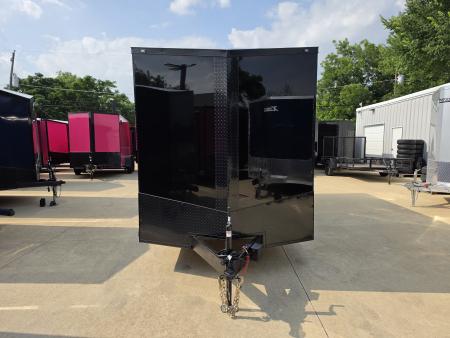 New 7x16 TA3 Screwless Enclosed Trailer | Blackout | Spoiler Package | 10K | 7' Interior | .08 Polycor | Dexter Axles | 1161