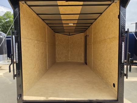 New 7x16 TA3 Screwless Enclosed Trailer | Blackout | Spoiler Package | 10K | 7' Interior | .08 Polycor | Dexter Axles | 1161