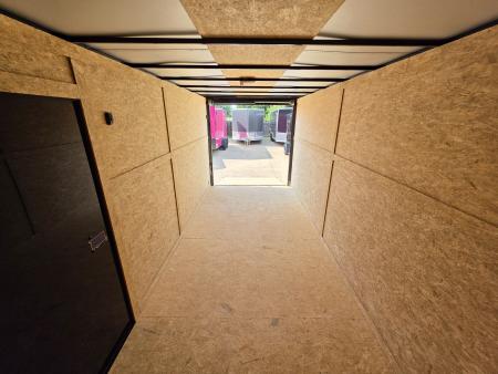 New 7x16 TA3 Screwless Enclosed Trailer | Blackout | Spoiler Package | 10K | 7' Interior | .08 Polycor | Dexter Axles | 1161