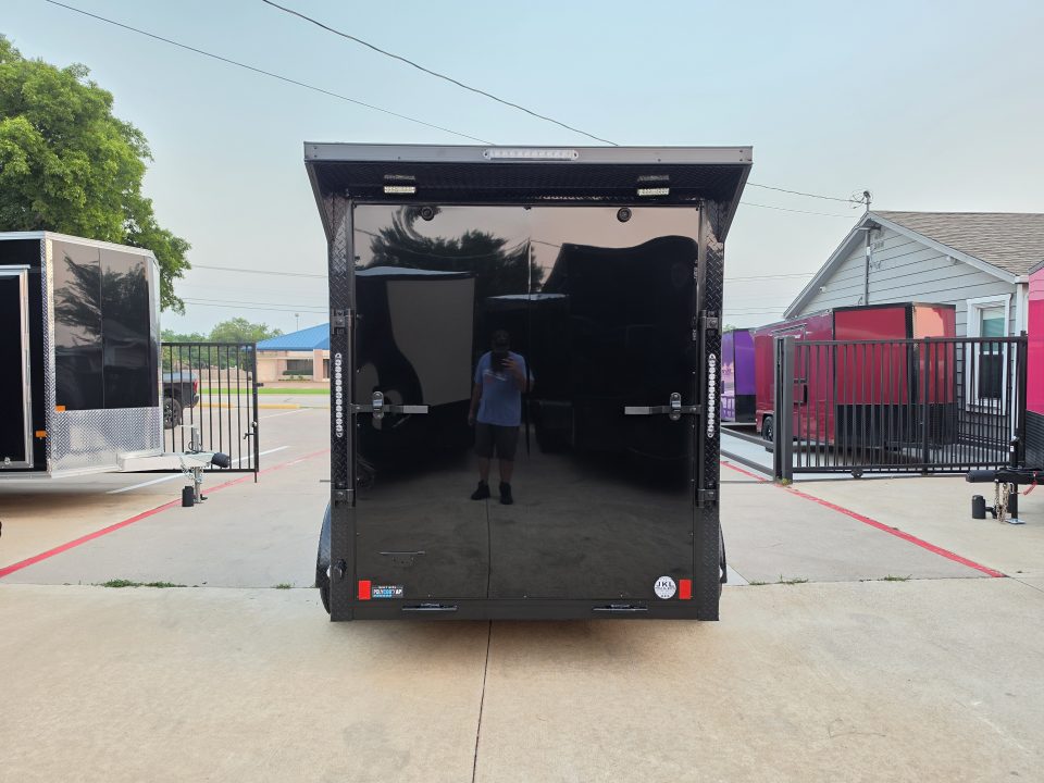 New 2026 New 6x12 TA Screwless Enclosed Trailer | Blackout | Spoiler Package | .08 Polycor | Dexter Axles | 1162