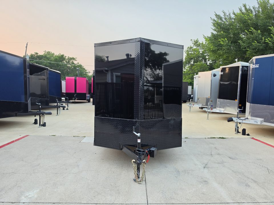 New 2026 New 6x12 TA Screwless Enclosed Trailer | Blackout | Spoiler Package | .08 Polycor | Dexter Axles | 1162