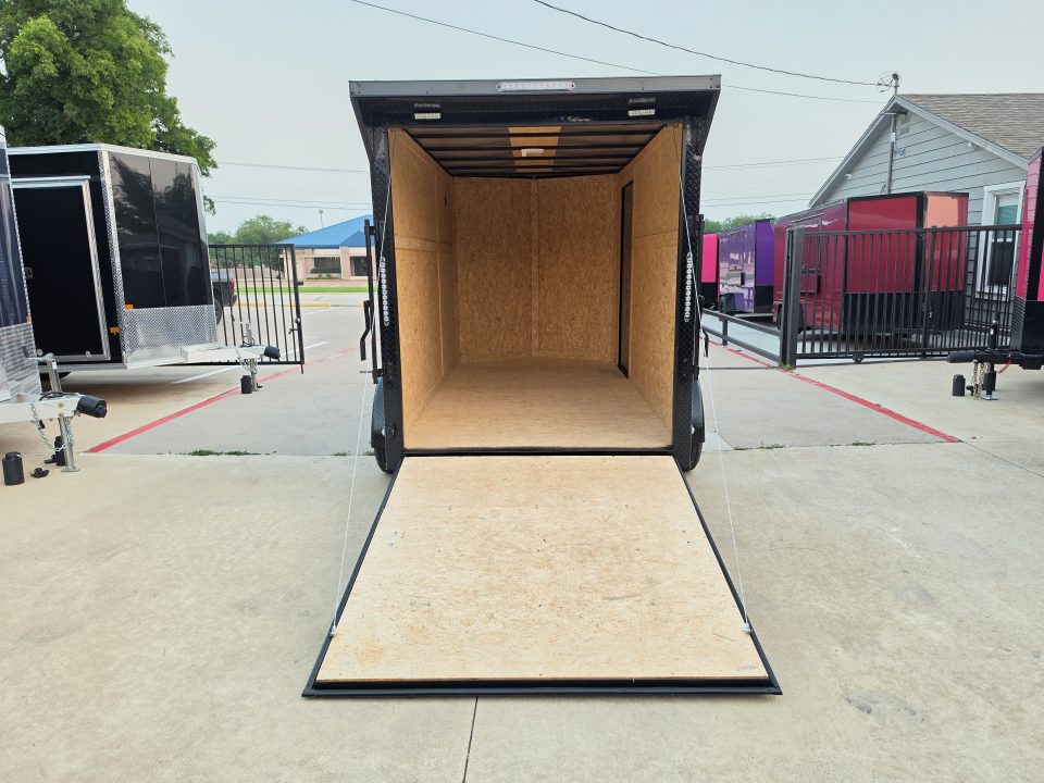 New 2026 New 6x12 TA Screwless Enclosed Trailer | Blackout | Spoiler Package | .08 Polycor | Dexter Axles | 1162