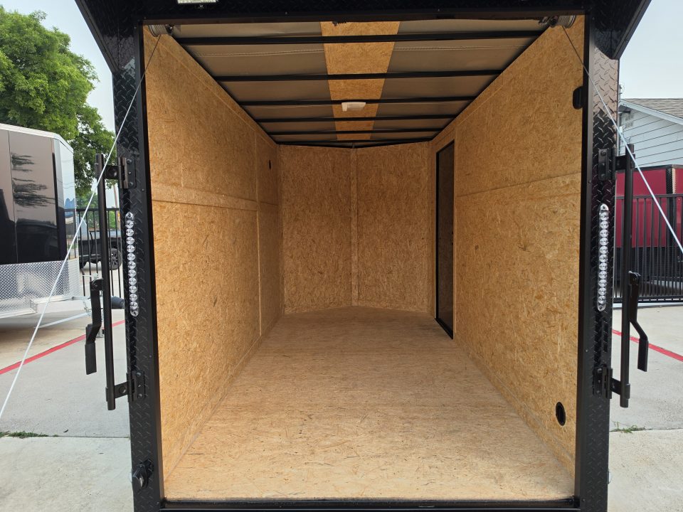 New 2026 New 6x12 TA Screwless Enclosed Trailer | Blackout | Spoiler Package | .08 Polycor | Dexter Axles | 1162