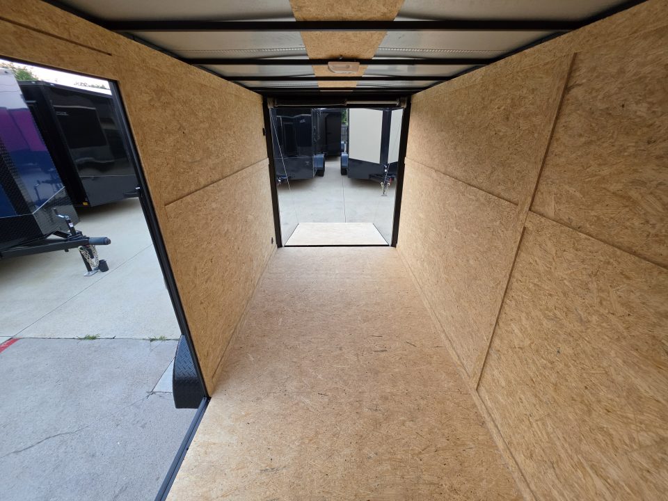 New 2026 New 6x12 TA Screwless Enclosed Trailer | Blackout | Spoiler Package | .08 Polycor | Dexter Axles | 1162