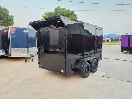 New 2026 New 6x12 TA Screwless Enclosed Trailer | Blackout | Spoiler Package | .08 Polycor | Dexter Axles | 1162