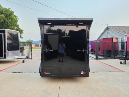 New 2026 New 6x12 TA Screwless Enclosed Trailer | Blackout | Spoiler Package | .08 Polycor | Dexter Axles | 1162
