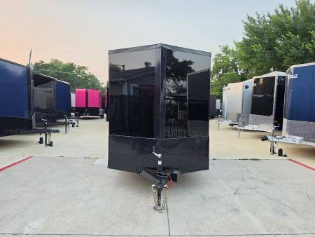New 2026 New 6x12 TA Screwless Enclosed Trailer | Blackout | Spoiler Package | .08 Polycor | Dexter Axles | 1162