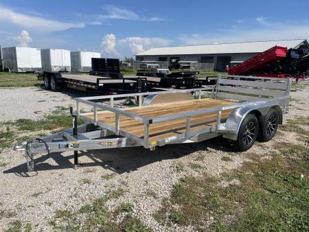New 2026 H&H Trailers 82X14 Aluminum Rail Side 7K Tandem