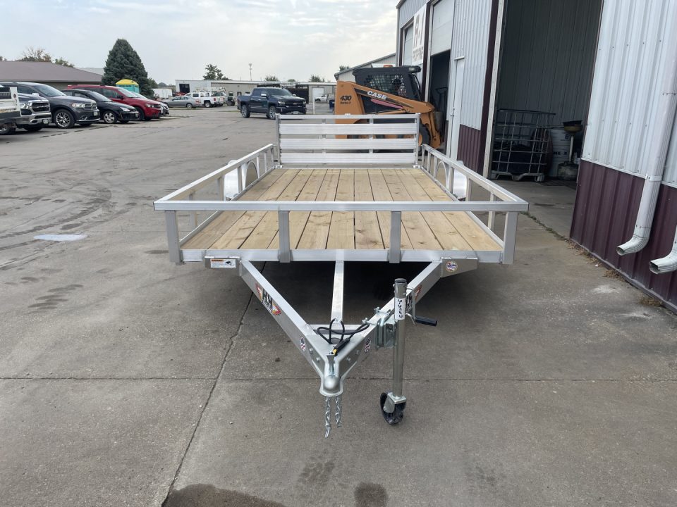 New 2026 H&H Trailers 82x14 Aluminum Rail Side Utility 3K