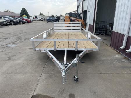 New 2026 H&H Trailers 82x14 Aluminum Rail Side Utility 3K