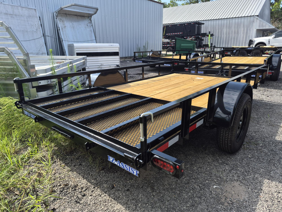 New 2026 Triple Crown Trailers 6x12 Open Utility Trailer – 15" Rail Sides & Rear Gate