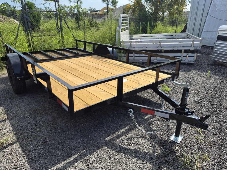 New 2026 Triple Crown Trailers 6x12 Open Utility Trailer – 15" Rail Sides & Rear Gate