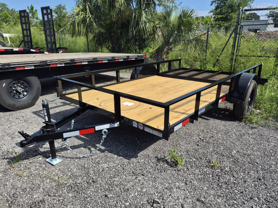 New 2026 Triple Crown Trailers 6x12 Open Utility Trailer – 15" Rail Sides & Rear Gate