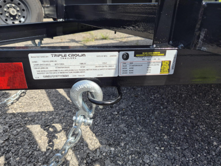 New 2026 Triple Crown Trailers 6x12 Open Utility Trailer – 15" Rail Sides & Rear Gate