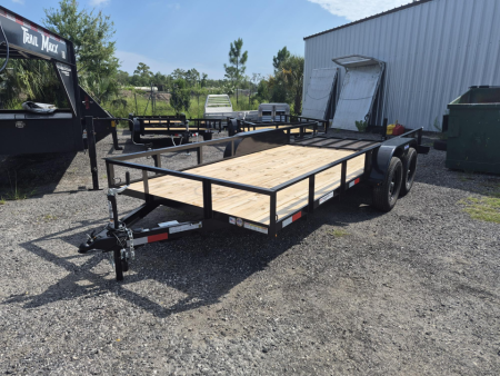 New 2026 Triple Crown Trailers 6x16 Tandem Axle Utility Trailer with Gate | 7K GVWR