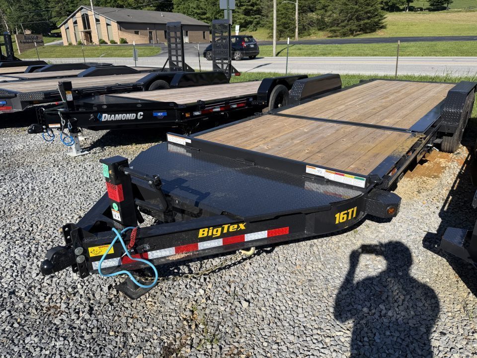 New 2026 Big Tex 16TI Tilt Trailer 22’ 17.6K G.V.W.R. LARGE TOOL BOX, FORK HOLDERS