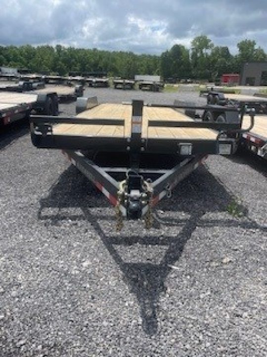 New 2027 Iron Bull 83x22 14000 GVWR 2' Dove Tail w/Slide in Ramps Equipment Trailer