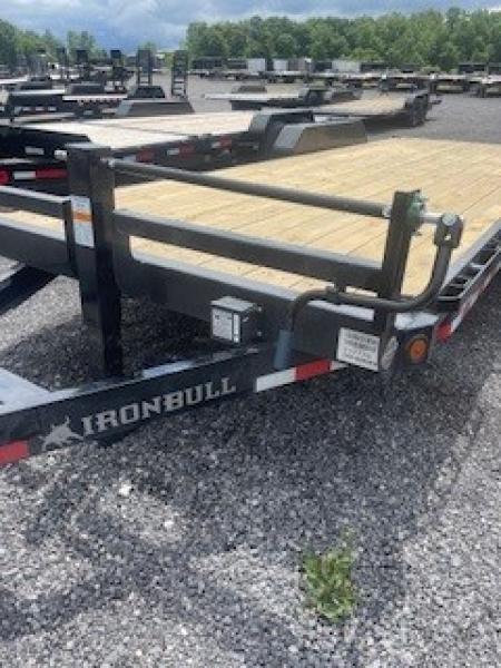 New 2027 Iron Bull 83x22 14000 GVWR 2' Dove Tail w/Slide in Ramps Equipment Trailer