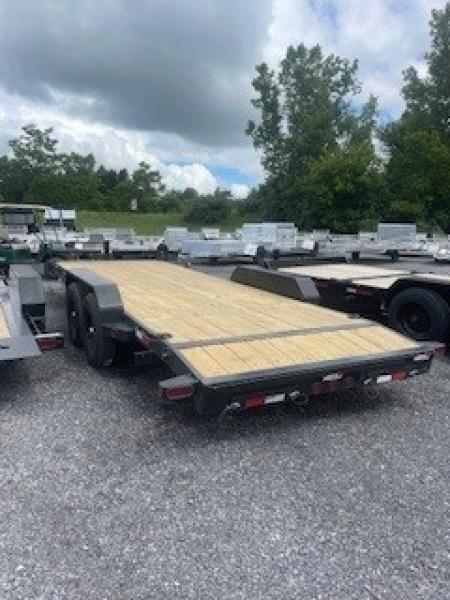 New 2027 Iron Bull 83x22 14000 GVWR 2' Dove Tail w/Slide in Ramps Equipment Trailer
