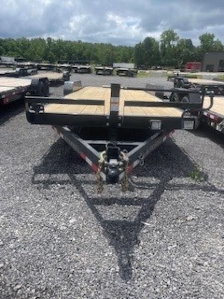 New 2027 Iron Bull 83x22 14000 GVWR 2' Dove Tail w/Slide in Ramps Equipment Trailer