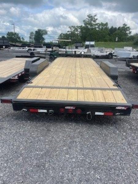 New 2027 Iron Bull 83x22 14000 GVWR 2' Dove Tail w/Slide in Ramps Equipment Trailer