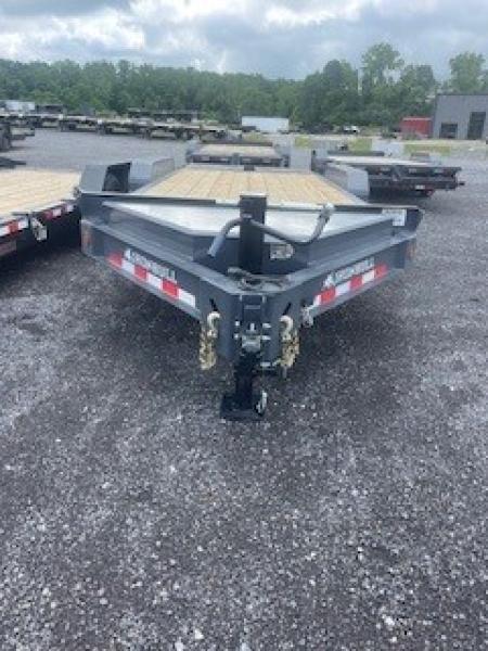New 2026 Iron Bull 83x18 14000 GVWR 3' Dove Tail W/Rampage Ramps Equipment Trailer