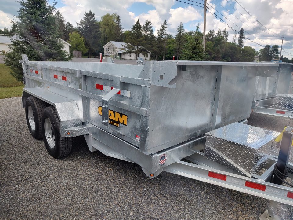 New 2026 Cam Superline Galvanized 6X12 Dump Trailer 11K GVW